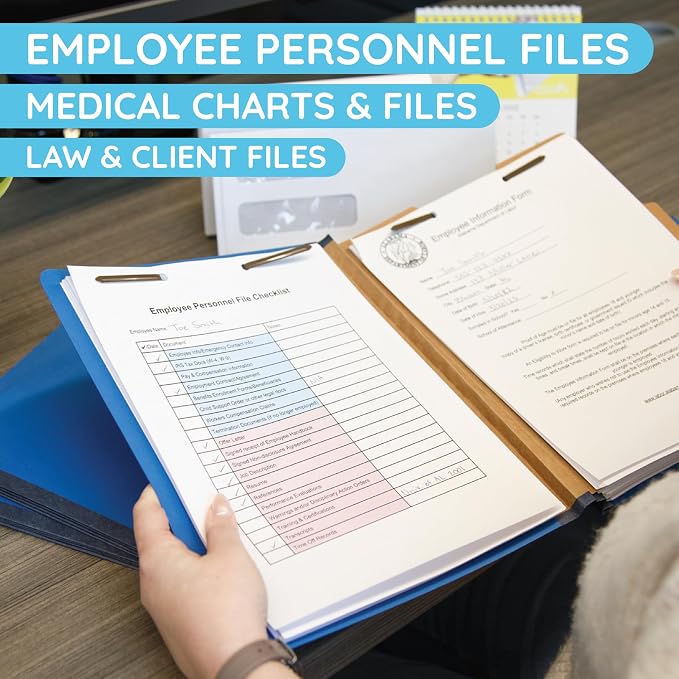10 Blue Classification Folders — view 5