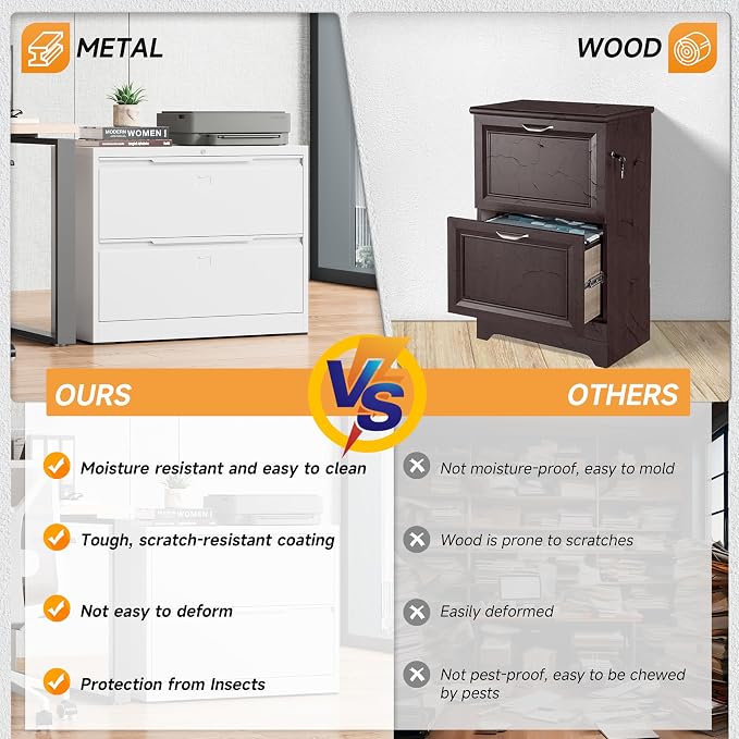 Bestoo 2-Drawer Lateral File Cabinet — view 5