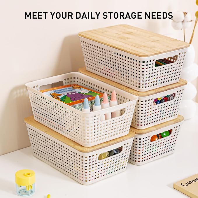 Anywish Small Storage Bins — view 3