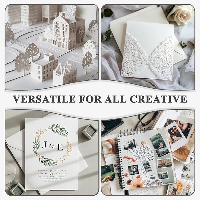 White Cardstock 8.5 x 11"Inch, 80lb Cardstock Paper, 30 Sheets Card Stock Paper — view 6