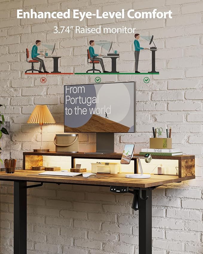Electric Height Adjustable Standing Desk — view 8