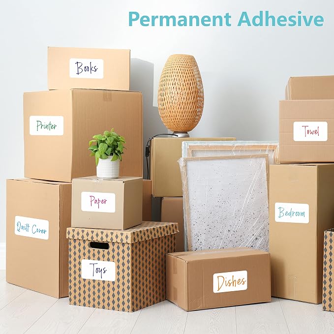 500 Blank Labels, Rectangular Color Code Label — view 5