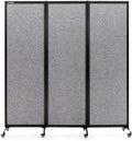Upgrade Version Room Partition and Divider, Freestanding Rolling Dividers