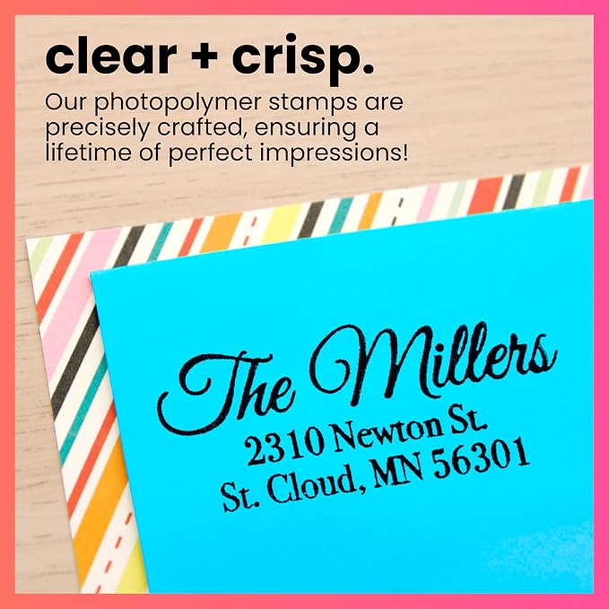 ExcelMark Personalized Return Address Stamp – Custom Self Inking Rubber Stamp — view 4