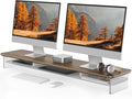 Fenge Acrylic Monitor Stand Riser, 42.5 Inches Dual Monitor Stand