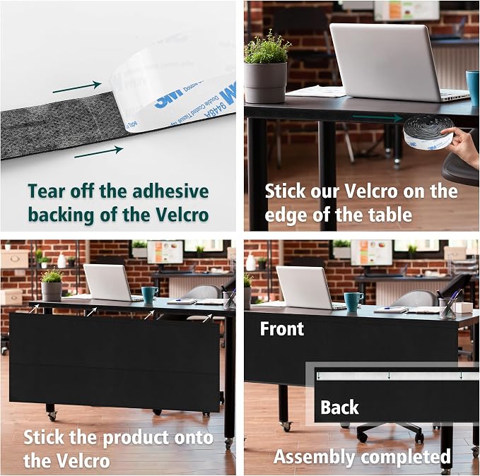 EcoBrisa 60" Under Desk Privacy Panel — view 4