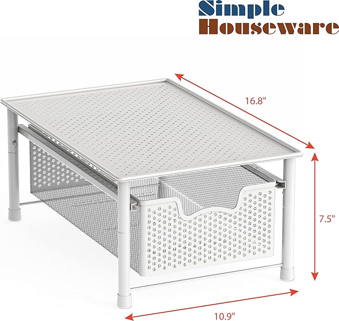 Simple Houseware Stackable Cabinet Basket Drawer Organizer — view 2