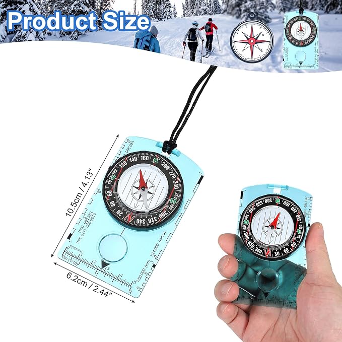 PATIKIL Orienteering Compass, Navigation Backpacking Compasses — view 2