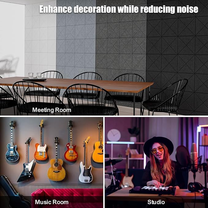 Sonicism 12 Pack X-Lined Acoustic Panels — view 7