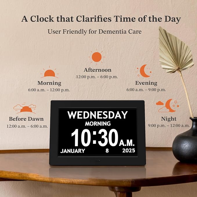 10.1'' Digital Clock, 1280*800p HD Extra Large Display, Digital Clock — view 6