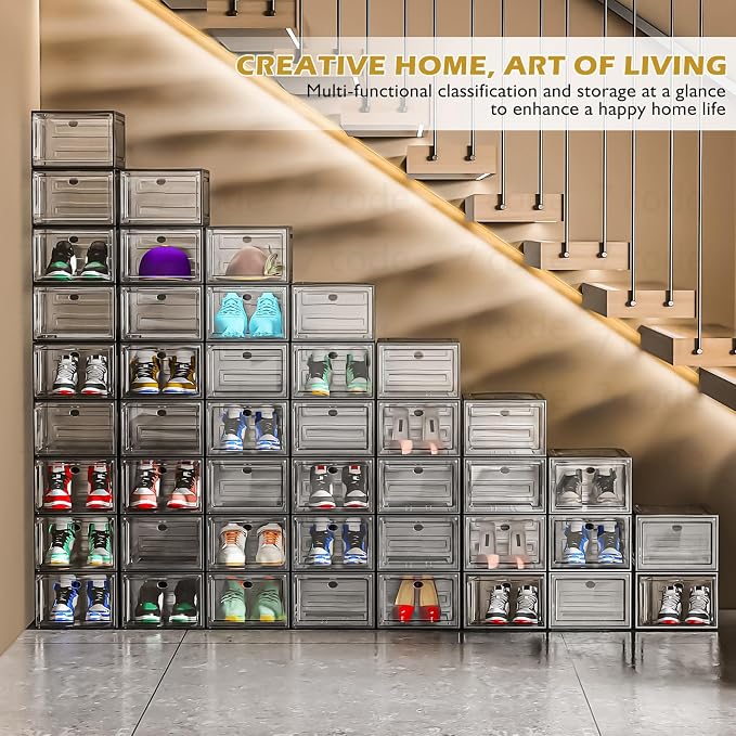 7 code Thicken & Sturdy Clear Shoe Storage Organizer — view 2