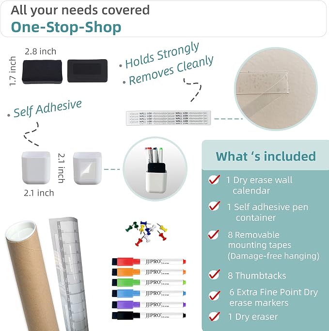 Dry Erase Wall Calendar — view 2