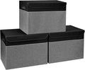 Large 17" 42 Quarts Collapsible Stackable Storage Bins