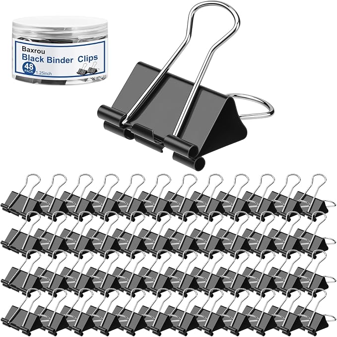 Medium Binder Clips 1.25 Inch