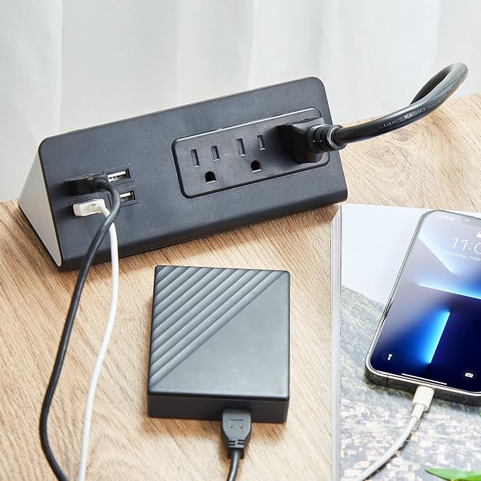 Desk Edge Mount Power Strips — view 8