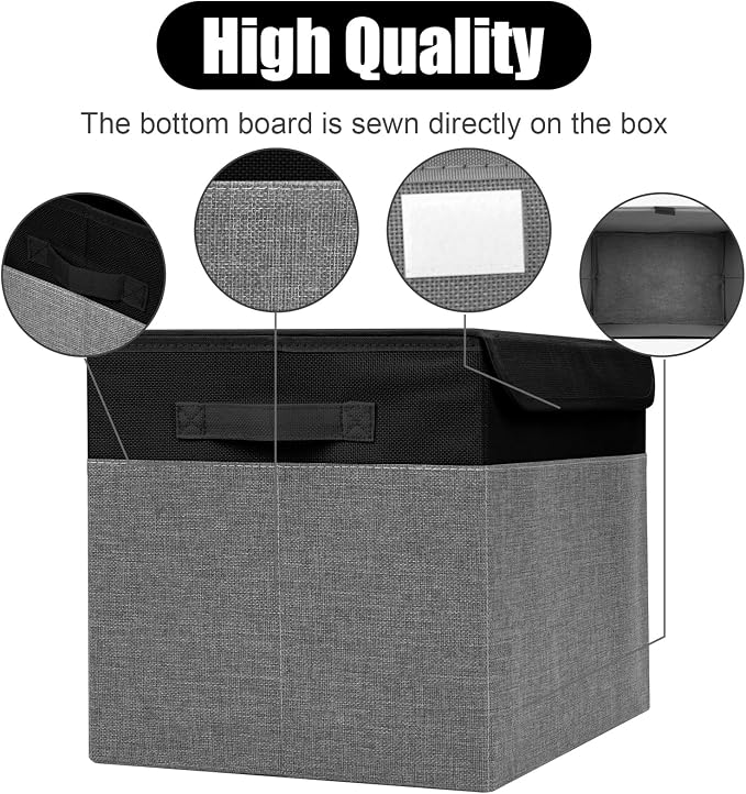 Large 17" 42 Quarts Collapsible Stackable Storage Bins — view 5