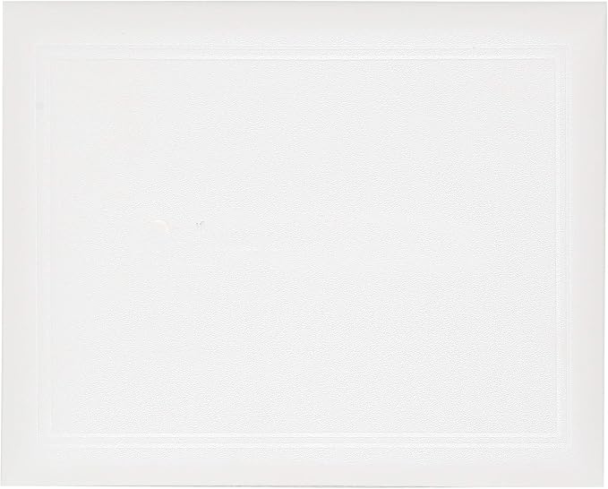 GraduationMall 8.5"x11" Smooth Padded Diploma Cover Certificate Holder White — view 2