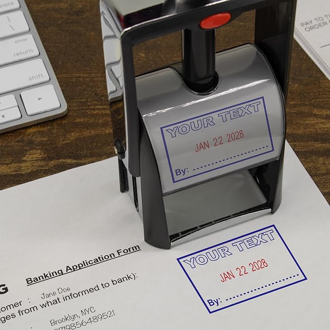 MaxMark Heavy Duty Self Inking Date Stamp — view 2