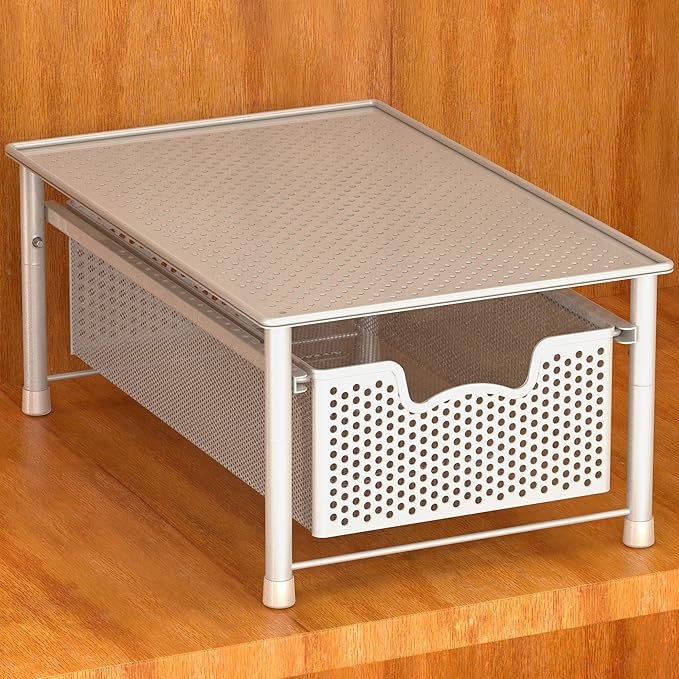 Simple Houseware Stackable Cabinet Basket Drawer Organizer