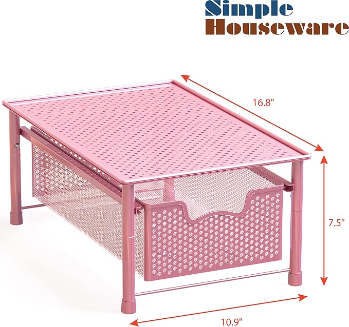 Simple Houseware Stackable Cabinet Basket Drawer Organizer — view 3