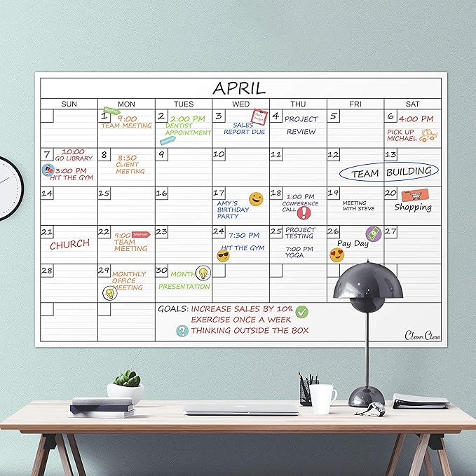 Large Dry Erase Wall Calendar — view 7