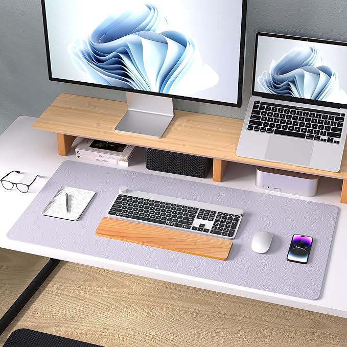 Aothia Large PU Leather Desk Pad Protector — view 9
