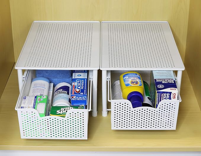 Simple Houseware Stackable Cabinet Basket Drawer Organizer — view 6